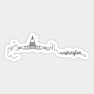 Washington DC City Signature Sticker